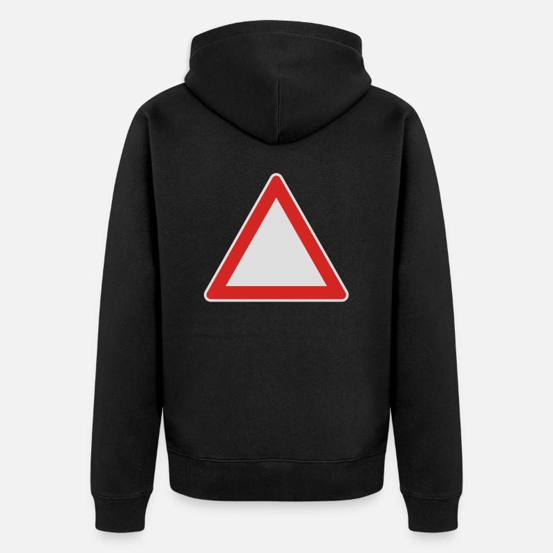 schild_2C - Unisex Premium Bio Zip Hoodie - Schwarz