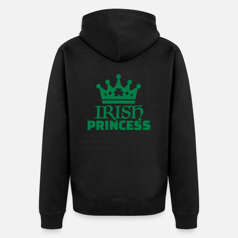 Irish princess - Veste à capuche bio Premium Unisexe - noir