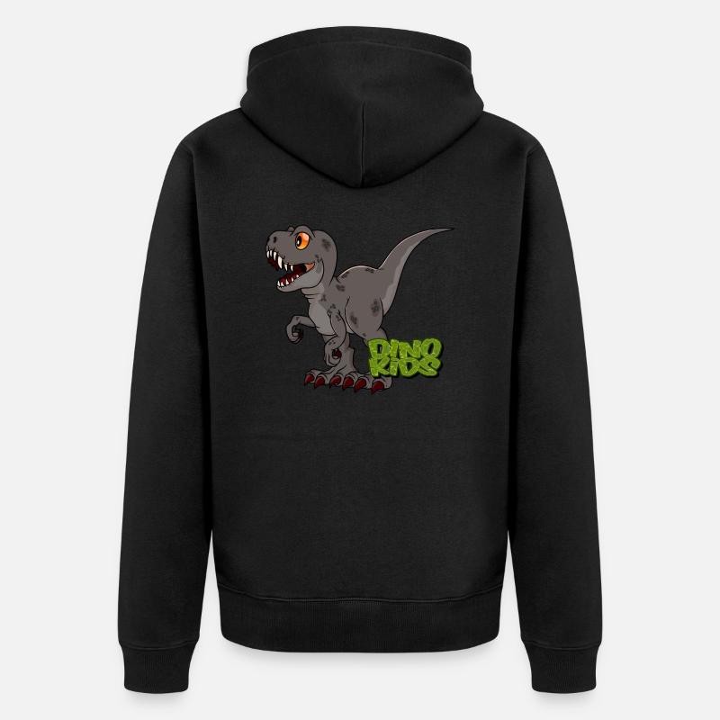 Bébé T-Rex - Veste à capuche bio Premium Unisexe - noir