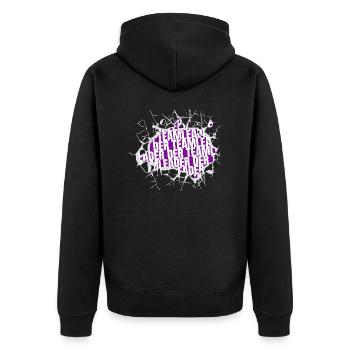 spruch geschenkidee geburtstagsgeschenk geschenk - Unisex Premium Bio Zip Hoodie - Schwarz - Hinten - Nico (187cm)