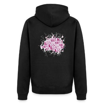 fischen angelngeschenke geek tierrechte - Unisex Premium Bio Zip Hoodie - Schwarz - Hinten - Nico (187cm)