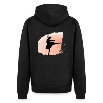 Danse Musique de danse - Veste à capuche bio Premium Unisexe - noir - Dos - Nico (187cm)