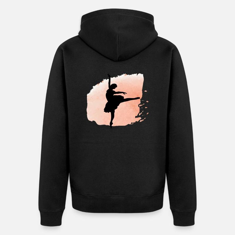 Danse Musique de danse - Veste à capuche bio Premium Unisexe - noir