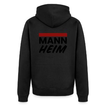 Mannheim Monnem - Veste à capuche bio Premium Unisexe - noir - Dos - Nico (187cm)