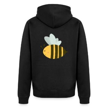 Abeille douce - Veste à capuche bio Premium Unisexe - noir - Dos - Nico (187cm)