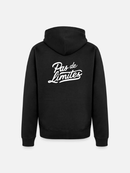 Pas de limites - Veste à capuche bio Premium Unisexe - noir