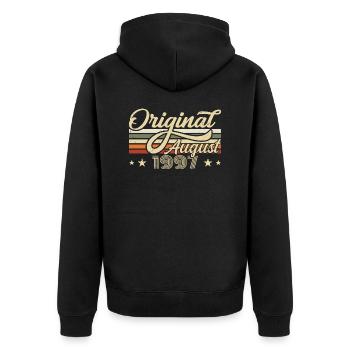 August 1997 Birthday August 1997 - Original 1997 - Unisex Premium Organic Zip Hoodie - black - Back - Nico (187cm)