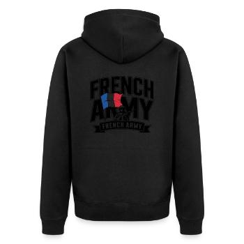 French Army - Veste à capuche bio Premium Unisexe - noir - Dos - Nico (187cm)