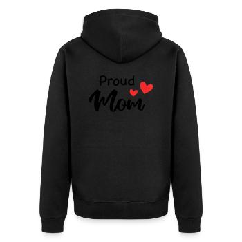 Proud Mom - Veste à capuche bio Premium Unisexe - noir - Dos - Nico (187cm)