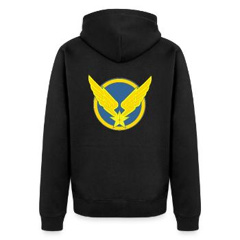 Aviation Légère - Veste à capuche bio Premium Unisexe - noir - Dos - Nico (187cm)