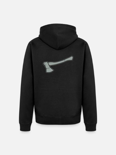 axe - Veste à capuche bio Premium Unisexe - noir