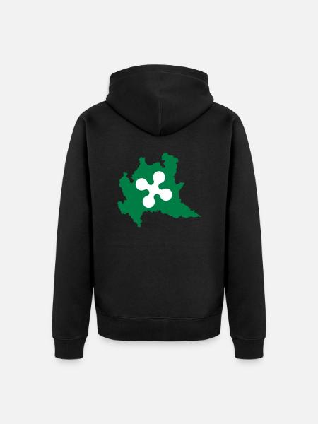 lombardy Italy - Unisex Premium Organic Zip Hoodie - black