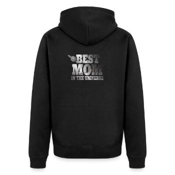 Meilleure maman dans La Fête des Mères de l’Univers - Veste à capuche bio Premium Unisexe - noir - Dos - Nico (187cm)