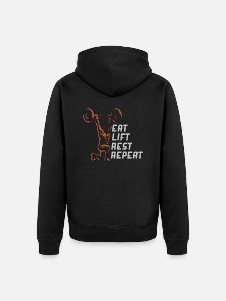 E.L.R.R - Unisex Premium Bio Zip Hoodie - Schwarz