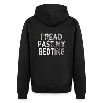 inspirational sayings gift idea quotes humor - Unisex Premium Bio Zip Hoodie - Schwarz - Hinten - Nico (187cm)