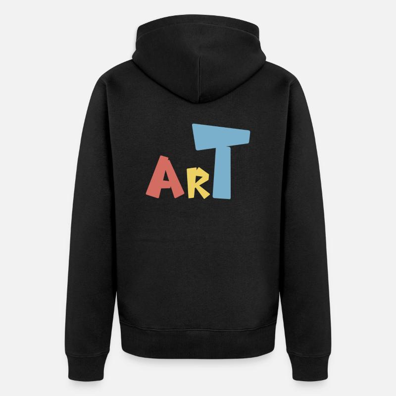 Art - Veste à capuche bio Premium Unisexe - noir