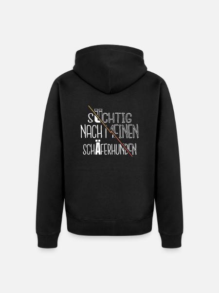 astronomy lovers joke statement gift - Unisex Premium Bio Zip Hoodie - Schwarz