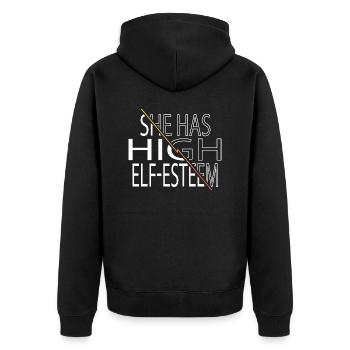 dictons drôles citation dinosaure fan barbes cadeau - Veste à capuche bio Premium Unisexe - noir - Dos - Nico (187cm)