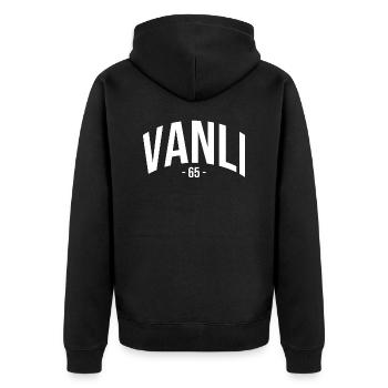 Van 65 Turkey Turkiye Gift Kurdish Kurds - Unisex Premium Organic Zip Hoodie - black - Back - Nico (187cm)