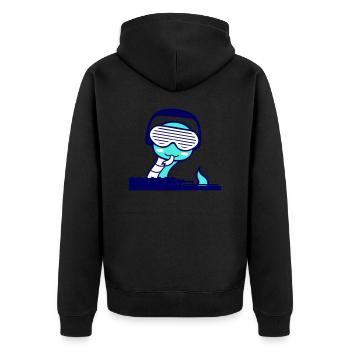 Cool Mixer Party Club Musique Fun - Veste à capuche bio Premium Unisexe - noir - Dos - Nico (187cm)
