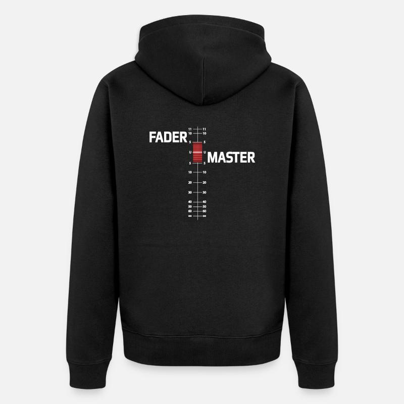FADER MASTER - Unisex Premium Bio Zip Hoodie - Schwarz