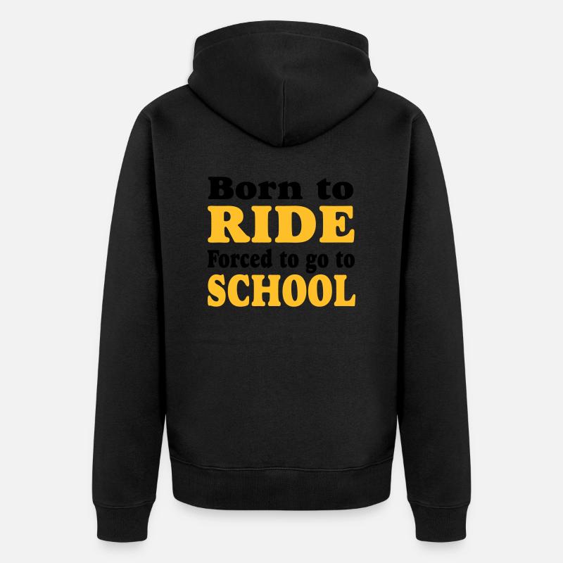 cheval - Veste à capuche bio Premium Unisexe - noir