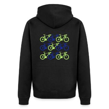 cyclisme - Veste à capuche bio Premium Unisexe - noir - Dos - Nico (187cm)