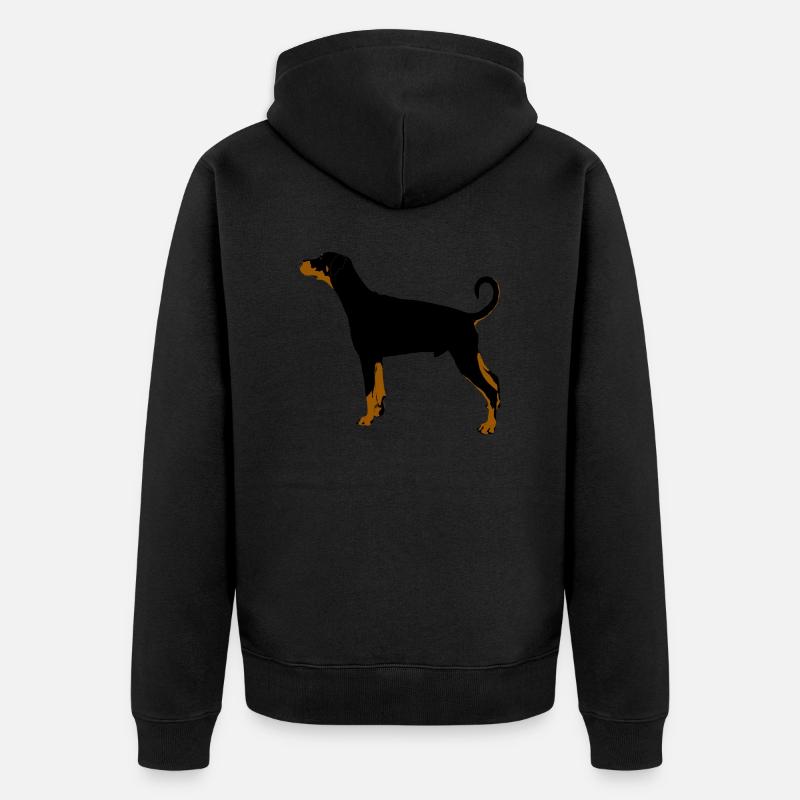 Doberman pinscher - Veste à capuche bio Premium Unisexe - noir