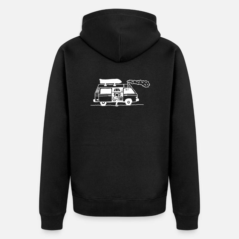 Voyage aventure voyage liberté - Veste à capuche bio Premium Unisexe - noir