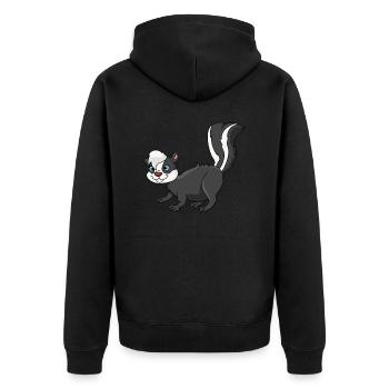 moufette - Veste à capuche bio Premium Unisexe - noir - Dos - Nico (187cm)