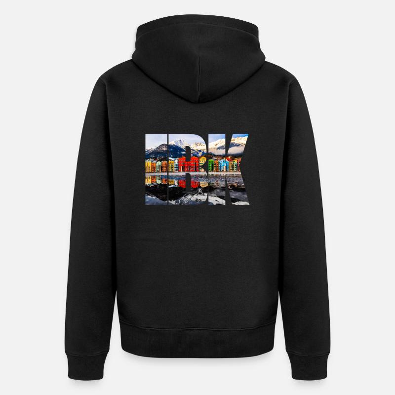 IBK Marktplatz - Unisex Premium Bio Zip Hoodie - Schwarz
