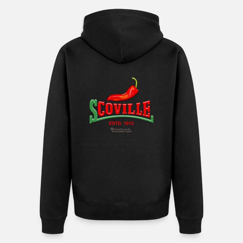 Chili Design Scoville - Veste à capuche bio Premium Unisexe - noir