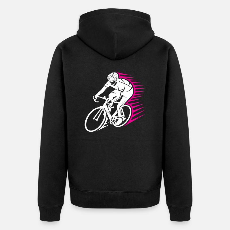 Chemise de vélo - Veste à capuche bio Premium Unisexe - noir