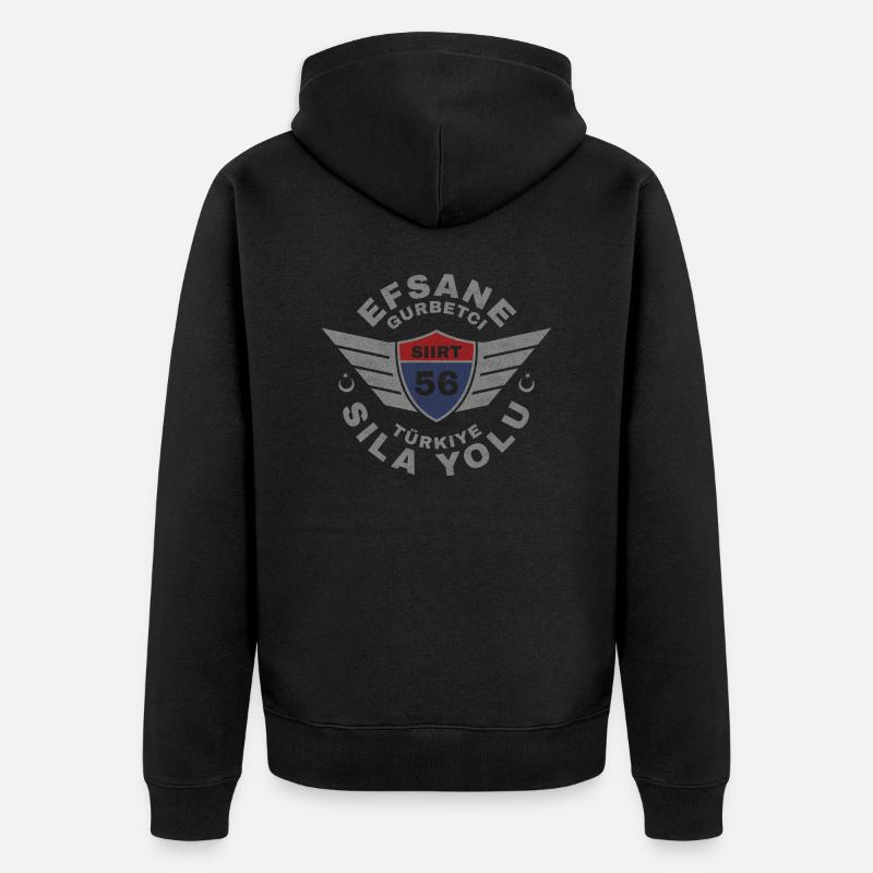 Siirt - Veste à capuche bio Premium Unisexe - noir