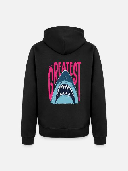 Jaws The Greatest Shark - Unisex Premium Organic Zip Hoodie -