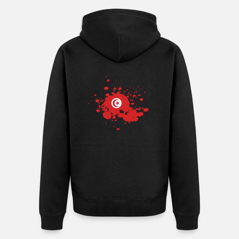 Tunisie - Veste à capuche bio Premium Unisexe - noir