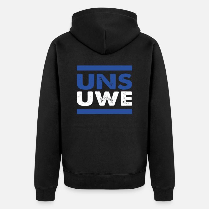 Uns Uwe Hamburg Erinnerung - Veste à capuche bio Premium Unisexe - noir