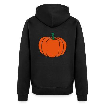 Giant Pumpkin Comic Halloween - Unisex Premium Organic Zip Hoodie - black - Back - Nico (187cm)