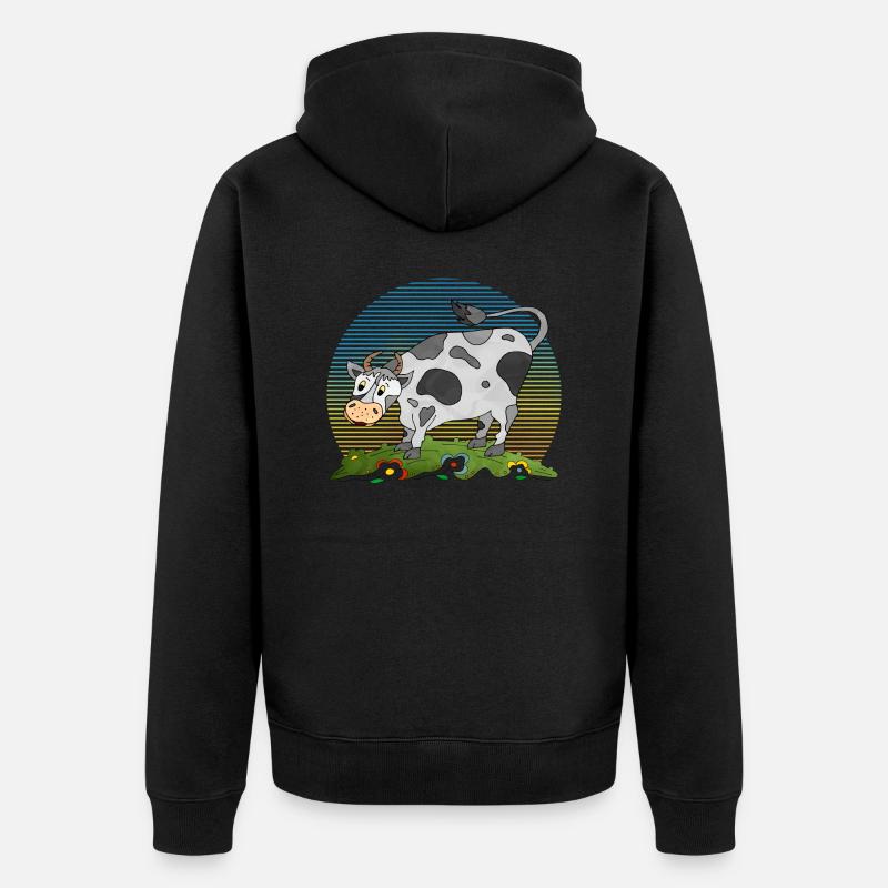 Taureau - Veste à capuche bio Premium Unisexe - noir