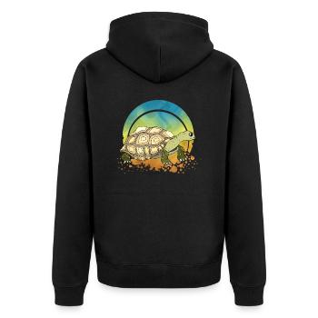 Tortue - Veste à capuche bio Premium Unisexe - noir - Dos - Nico (187cm)