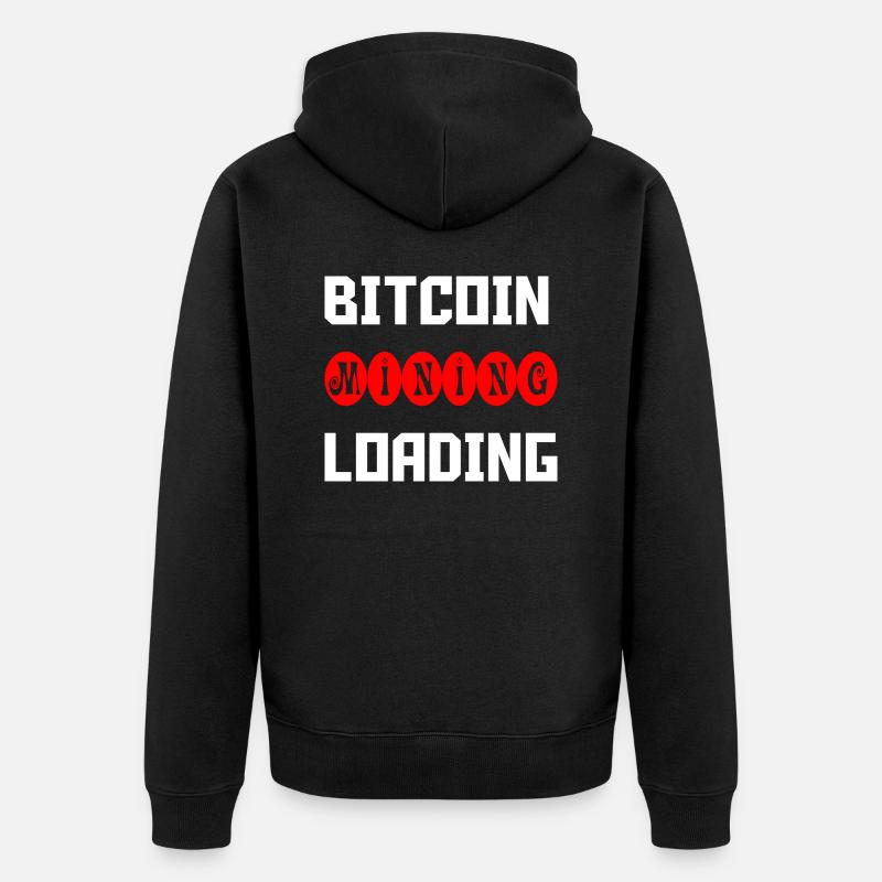 Bitcoin Trading Crypto Stocks - Veste à capuche bio Premium Unisexe - noir
