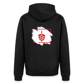 Bière Vin Whisky Schnaps Alcool - Veste à capuche bio Premium Unisexe - noir - Dos - Nico (187cm)