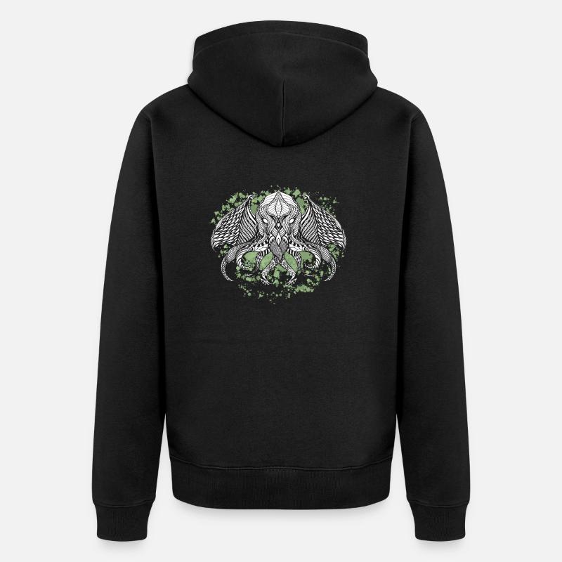 Cthulhu-Tinte II - Unisex Premium Bio Zip Hoodie - Schwarz