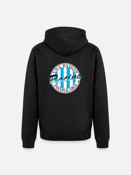 Racing an inexplicable passion - Unisex Premium Organic Zip Hoodie - black
