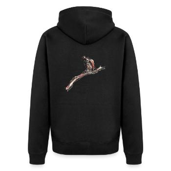 vautour - Veste à capuche bio Premium Unisexe - noir - Dos - Nico (187cm)