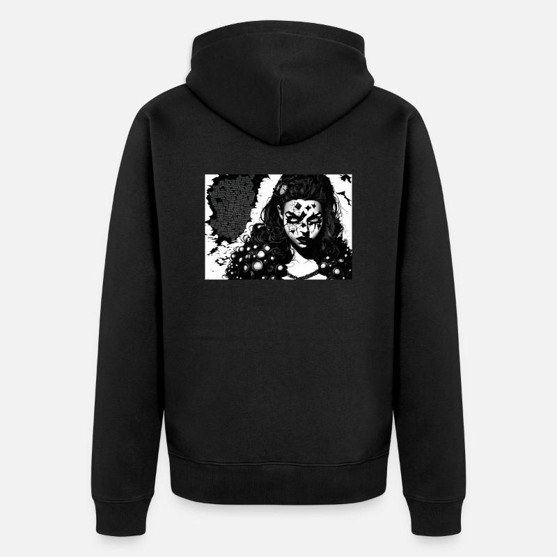 Dreifaltigkeit #7 - Unisex Premium Bio Zip Hoodie - Schwarz