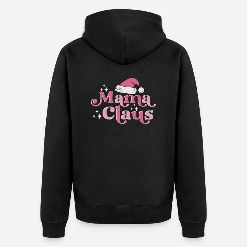 Maman Noël - Veste à capuche bio Premium Unisexe - noir