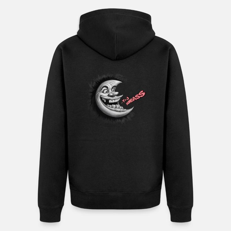 Moon Mischief : VOUS LES BASSES - Veste à capuche bio Premium Unisexe - noir
