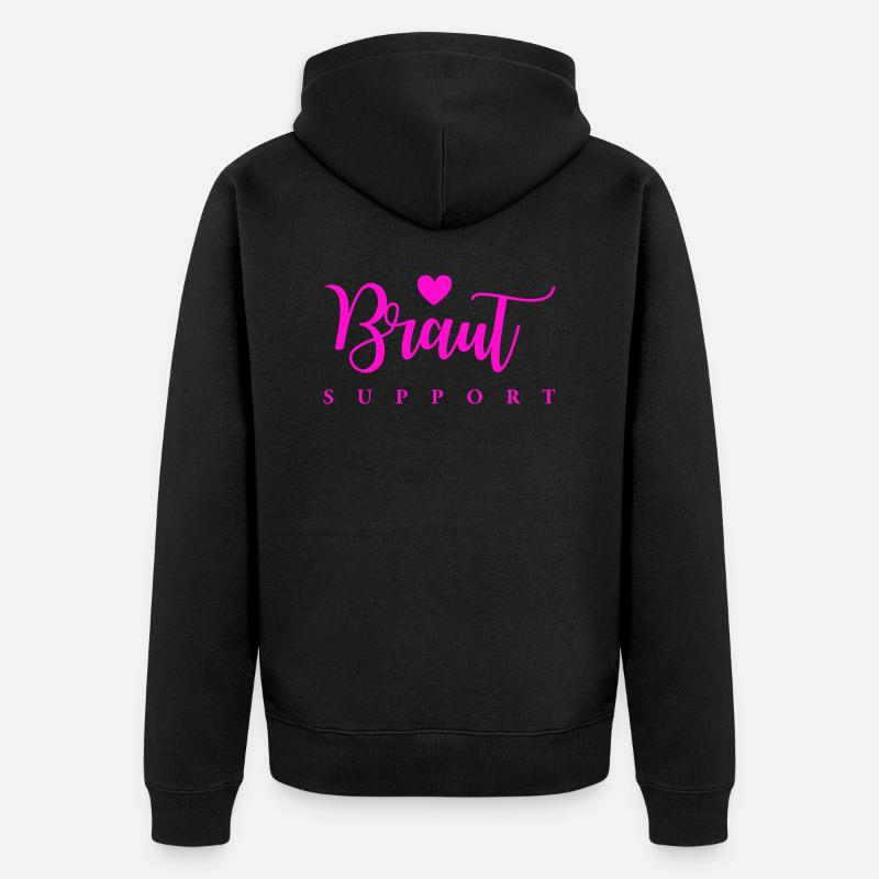 Soutien à la mariée - Veste à capuche bio Premium Unisexe - noir