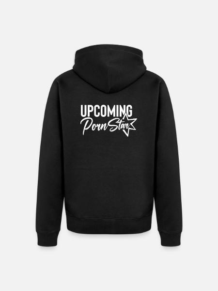 Upcoming PornStar - Unisex Premium Organic Zip Hoodie - black